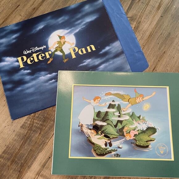 Disney Store Exclusive Commemorative Lithographs Set Peter Pan Mermaid Hercules - Picture 3 of 10